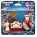 PLAYMOBIL 5875 PERE NOEL PAPA NOEL CRECHE BLISTER USA + ORGUE MUSICAL + ANGE BLANC ET AILE
