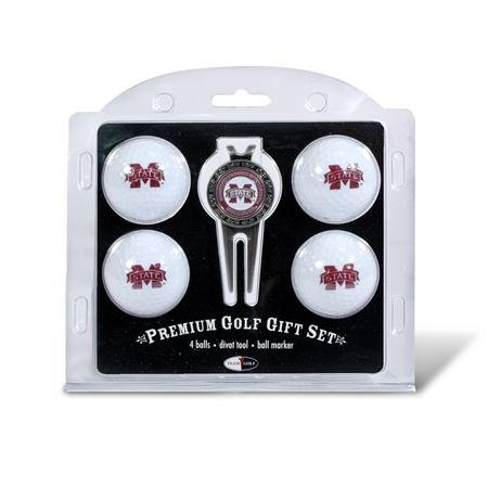 Mississippi State Bulldogs Ncaa 4 Team Logo Golf Ball Divot Tool Set