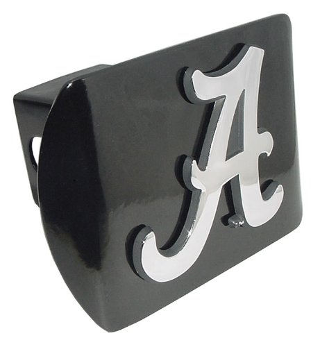 University of Alabama Crimson Tide Black with Chrome Plated Metal "A" NCAA College Sports Trailer Hitch Cover Fits 2 Inch Auto Car Truck Receiver at Amazon.com