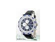 Adee Kaye Nice Large Mens Chronograph Watch w/ Blue Dial