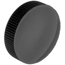 DimcoGray Black Phenolic Knurled Clamping Knob, Zinc Stud: 10-32" Thread x 7/32" Length, 1" Diameter x 13/32" Height x 1/2" Hub Dia (Pack of 10)