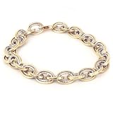 14K 2-Tone Layered Link & Rope Bracelet