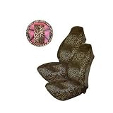 5 Piece Safari Animal Print Auto Interior Gift Set - 2 Leopard Front Bucket Seat... by Unknown