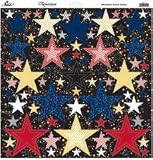 Reminisce Real Magic Glitter Stickers - Nested Star