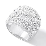 Sterling Silver Cubic Zirconia Round Shaped Ring