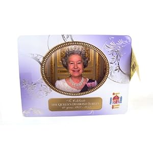 Walkers The Queens Diamond Jubilee Assorted Shortbread Tin 450g Walkers The Queens Diamond Jubilee Assorted Shortbread Tin 450g
