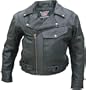 Men's Drum Dyed NAKED Cowhide PISTOL PETE Vented Motorcycle Jacket, Brass hardware Sizes 40