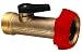 LR Nelson Brass Single Outlet Long Neck Industrial Hose Adapter #50540
