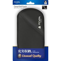 PlayStation Vita用 カジュアルソフトポーチ ブラック PlayStation オフィシャルライセンス商品