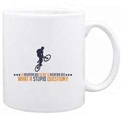 To Mountain Bike or not to Mountain Bike, what a stupid question!! Sport Tasse (Wei�, Keramik, 325 ml)