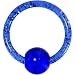 14 Gauge Dark Blue Glitter Ball Captive Ring