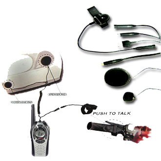 Childrens Toyshop  Electronics : Motor Bike Helmet Speaker and Microphone System for PMR Radio (Full Face Helmets)