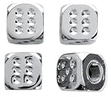 Chrome Dice Valve Caps (Set of 4)
