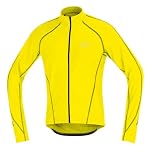 Gore Bike Wear Men's Contest Thermo Jersey, Lemon, Medium