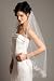 Wedding Bridal Veil, Pearl Beaded & Lace, 1 Layer 435IV