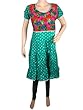 Indiatrendzs Embroidered Dress Cotton Floral Baby Doll Dress for Womens