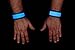 LED Slap Bracelet - Two Pack (2) - High Visibility Outdoor Sports Light Up Glow Wristband, Red