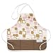 Bumkins Waterproof Toddler Apron - Rose/Chocolate Cubes