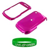Rose Pink Snap On Hard Case for RIM BlackBerry Curve 8520 Phone, T-Mobile