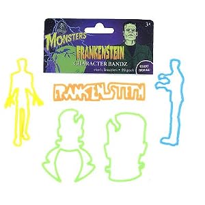 Frankenstein Halloween Rubber Bands Bracelets Logo Bandz Wristbands