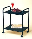 2 Tier Utility Metal Cart in Black Color 41lg3URLC3L. SL160 2 Tier Utility Metal Cart in Black Color