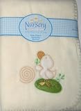 Polar Fleece Receiving Baby Blanket Yellow Duck