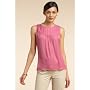 Chadwicks Sleeveless Gathered Shirt