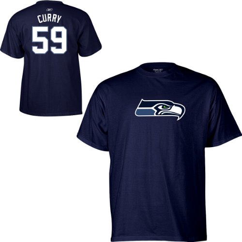 Reebok Seattle Seahawks Aaron Curry Name & Number T-Shirt Extra Large