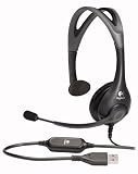 Logitech - Vantage USB Headset - Micro-casque - Micro antibruit - Trois protections d'oreillette interchangeables - Compatible PS2/PS3 - Noir