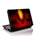 Dark Zone Skull Design Skin Decal Sticker for the MSI Wind U100 10