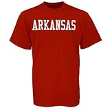 Arkansas Razorbacks Cardinal Block Name T-shirt
