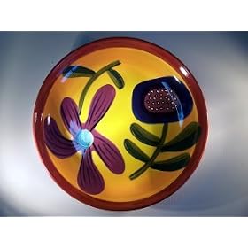 Mary Naylor Flowers Design Large Pasta Bowl by Henriksen Imports