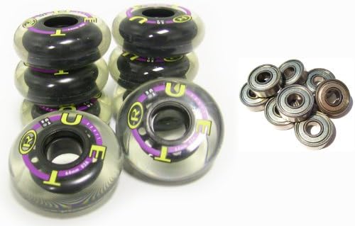 TRUE SPORT YOUTH Inline Skate Replacement Wheels 64mm COMBO SET +BEARINGS