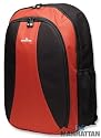 MANHATTAN Notebook Rucksack Shanghai Top Load Geeignet fuer die meisten Widescreens bis zu 15.6Zoll Schwarz/Rot