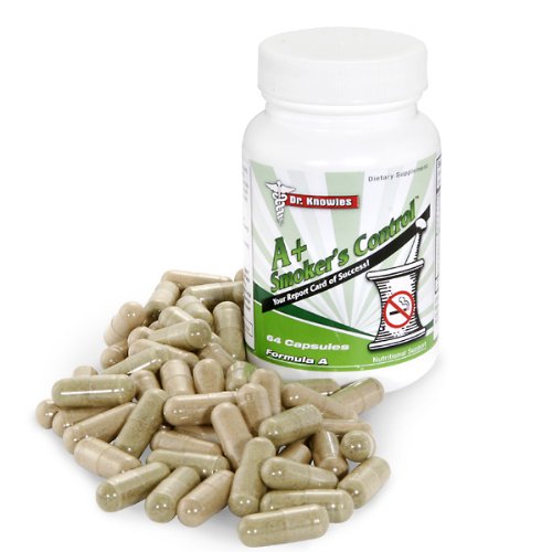 A+ Smoker's Control - Quit Smoking Cessation Craving Formula - All Natural, No Nicotine