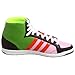 adidas Originals Women's Adi Hoop Mid W Court Shoe,Green/Lava/Pink,9.5 M US
