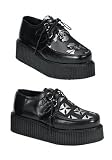 2 Inch P/F Blk Pu Iron Cross Creeper Shoe