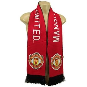MANCHESTER UNITED FOOTBALL CLUB OFFICIAL LOGO SOCCER SCARF