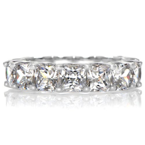 Kharlyn's Princess Cut CZ Eternity Band Ring
