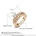 [Princess Series] Yoursfs Princess Cut 5mm Cubic Zirconia Wedding Engagement 2 Piece in 1 Ring 18k Rose Gold Plated Nickel Free