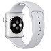 Apple Watch Band, Perman Sports Comfort Smooth Silicone Replacement Smart Watch Bracelet Strap Band Watchband for Apple Watch 42mm Gray
