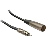 Hosa 5' 3 Pin XLR Straight Male to RCA Male Audio Interconnect Cable.