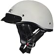 AFX Chrome Adult FX-70 Harley Cruiser Motorcycle Helmet w/ Free B&F Heart Sticker - Silver