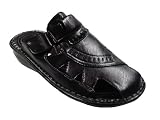 Bulland Men's Black Slip-on Close Toe Sandal (LAKER-03) 12 M US
