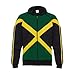 Jlsport Black Rasta Reggae Jacket Jamaica Flag Zipped Top Tracksuit Long Sleeve
