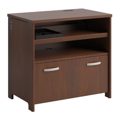 BUSH BUSINESS FURNITURE Bush Industries Envoy Collection Tech Lateral File in Hansen Cherry Finish On Sale