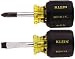 Automotive : Klein 85071 2 Piece Stubby Screwdriver Set with Cushion Grip