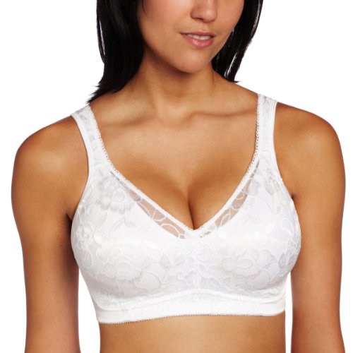 Playtex Women's 18 Hour Smooth N' Stylish Soft Cup Bra, White,42B