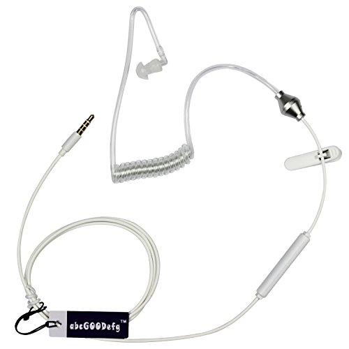 abcGoodefgÂ® 3.5mm Anti-radiation Headset Earpiece Earphone with PTT Mic Microphone for iPhone 6 Plus 6 5 4 4s / Samsung Galaxy S4 S3 Note 2 9500 9300 / Blackberry / HTC Etc.