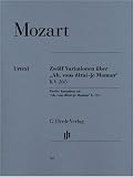12 Variations on ""Ah, vous dirai-je Maman""  KV 265 (300e) - piano - (HN 165)